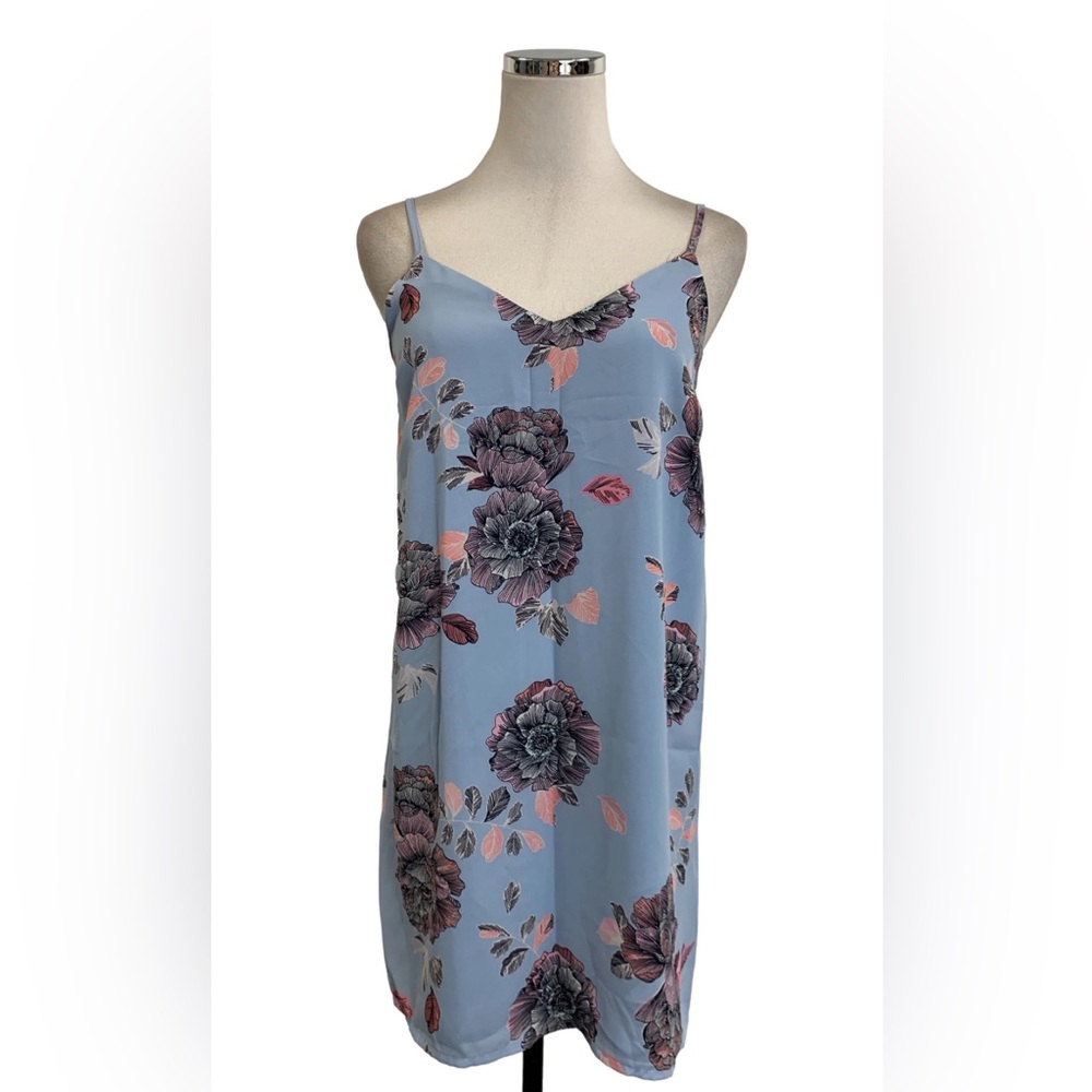 Cotton On baby blue floral dress size Small